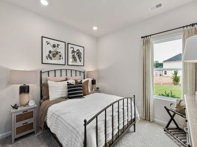 The first-floor bedroom space makes a great home office or guest suite.