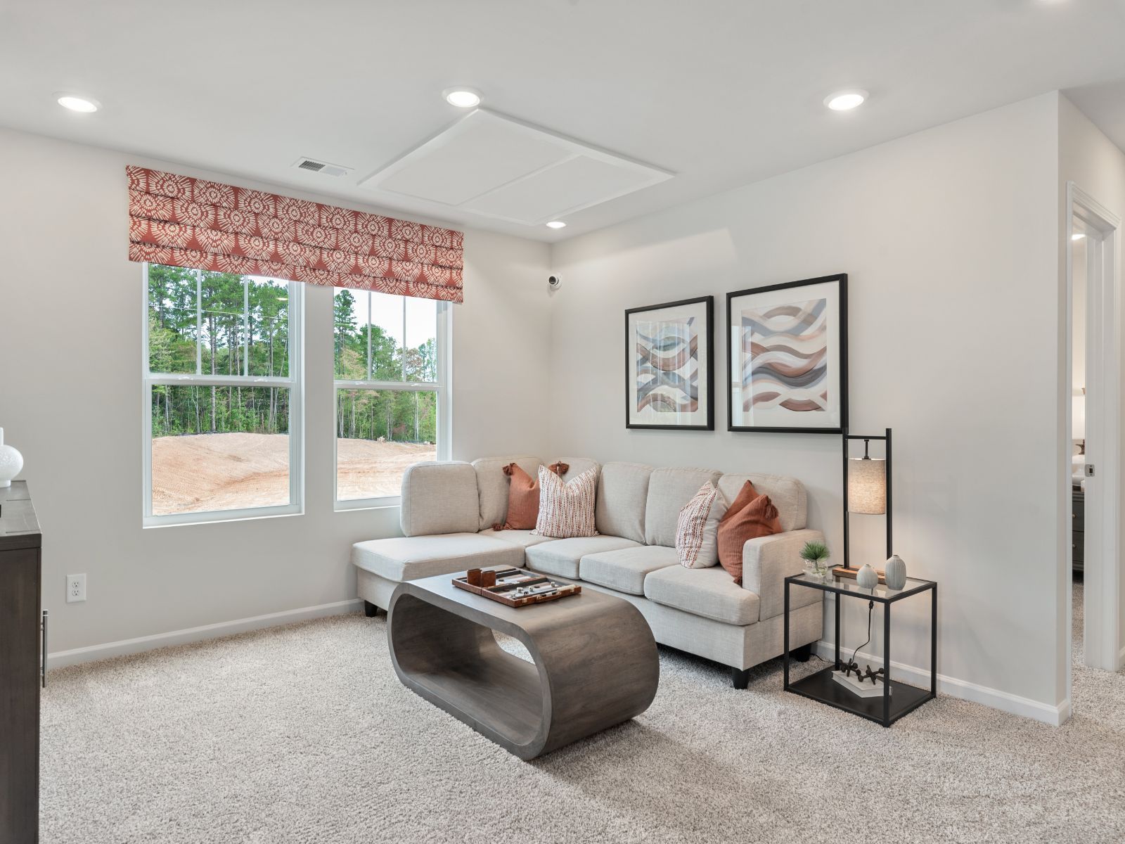 The upstairs loft is the perfect lounging spot.