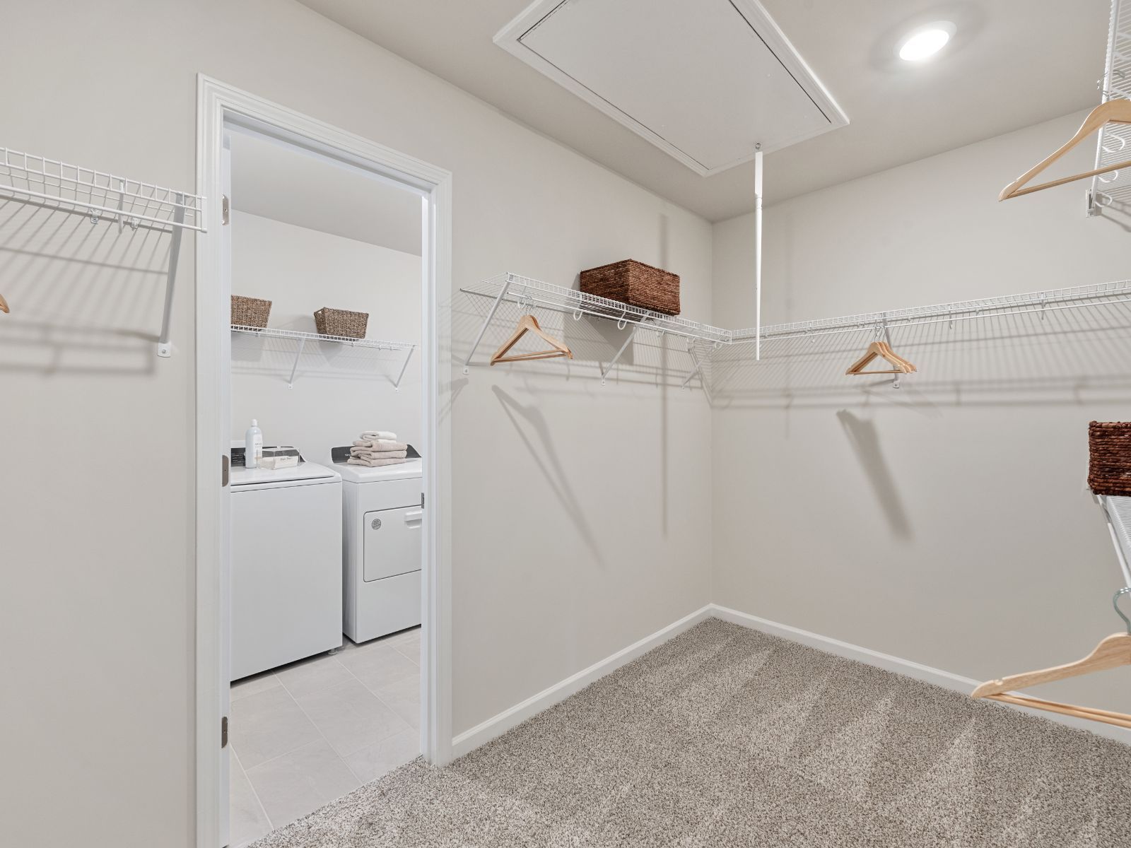 Laundry is a breeze with easy access from the primary bedroom.