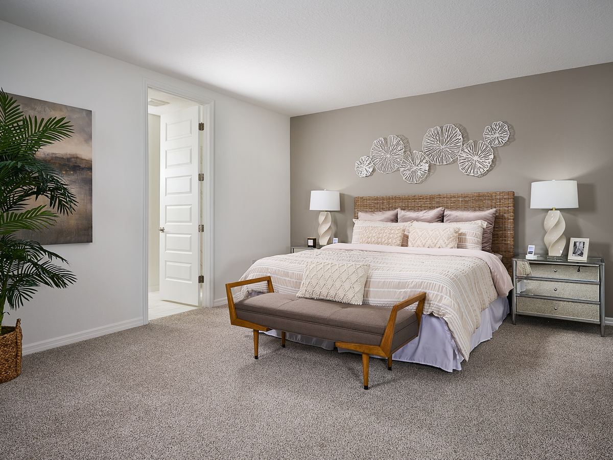 The Jasmine floorplan modeled at Salt Meadows.