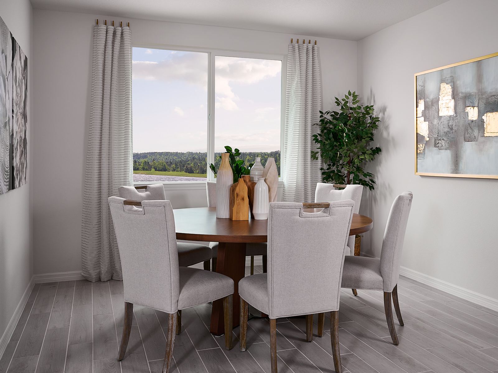 The Dining Area of the Jasmine Modeled at Salt Meadows