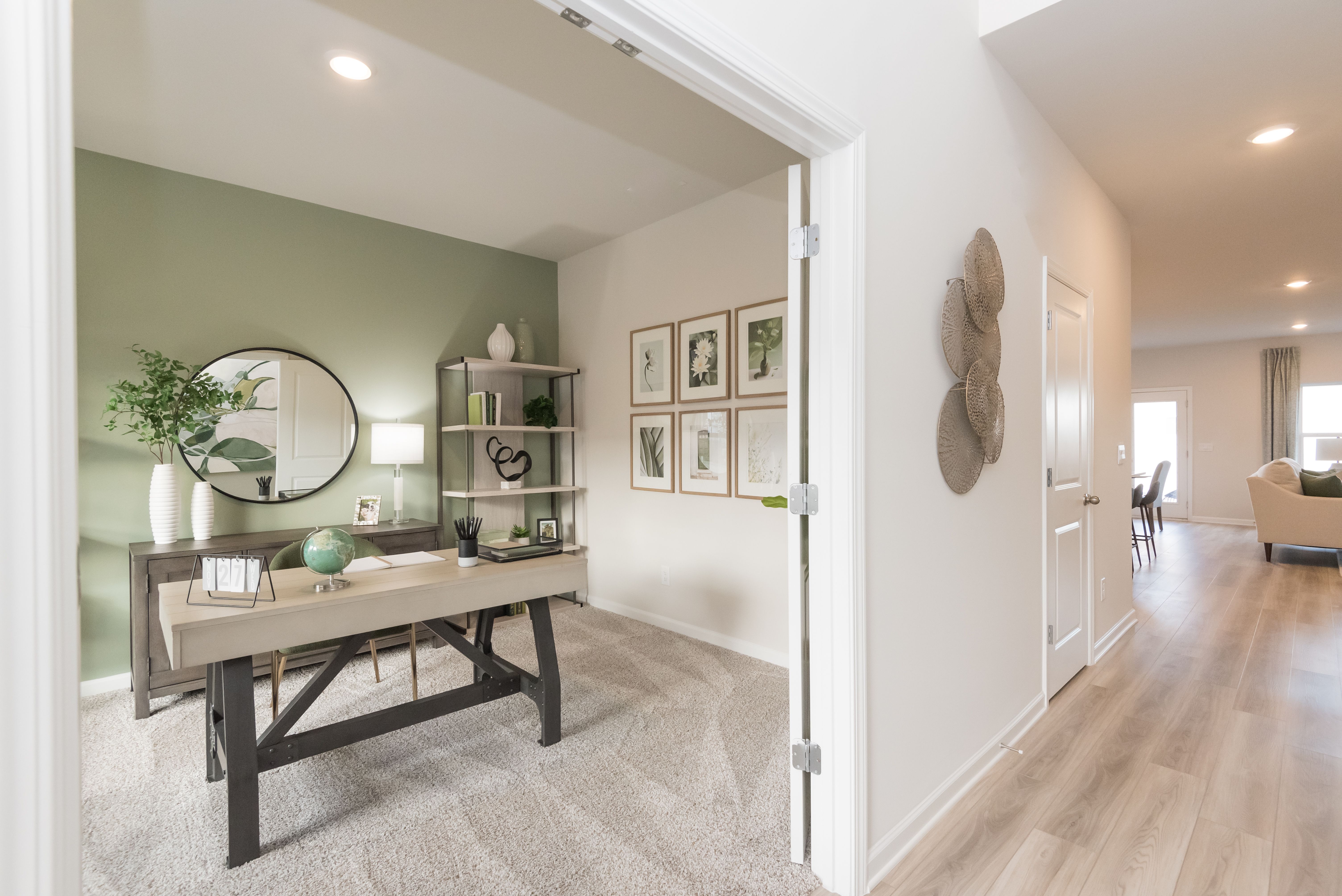 Work from home in your own personal office space .