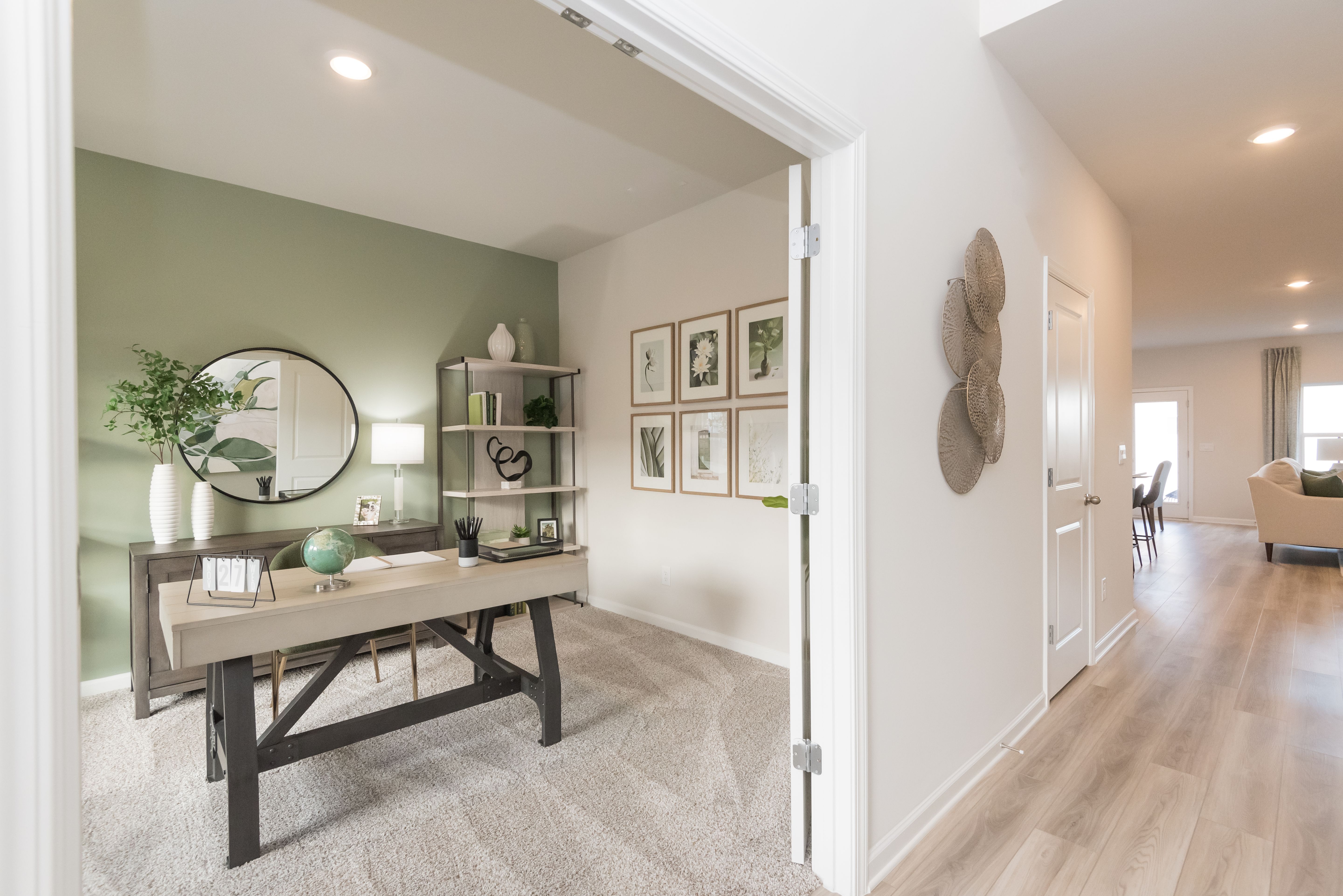 Work from home in your own personal office space .