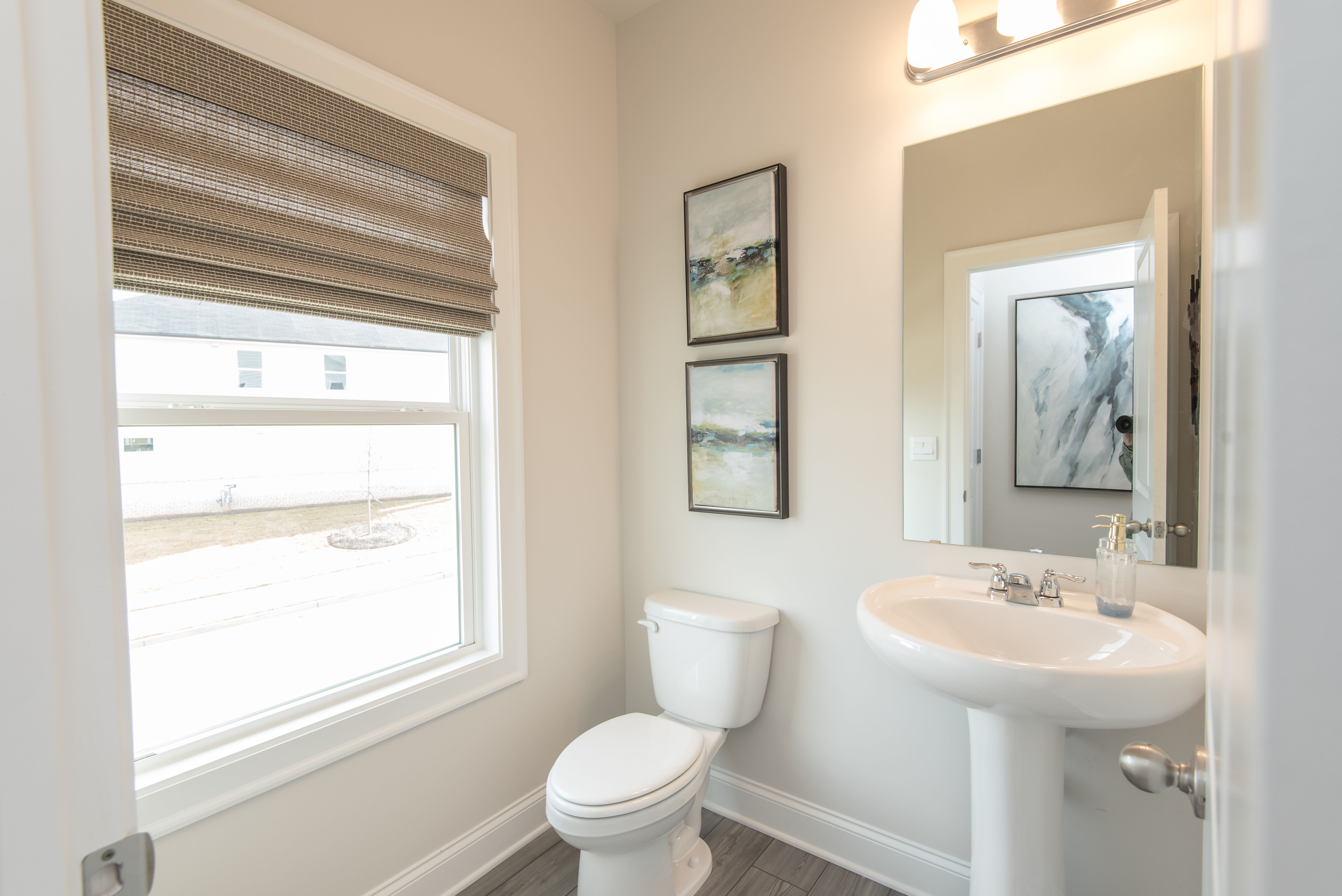 The main floor has a half bath that is easily accessible at your convenience.