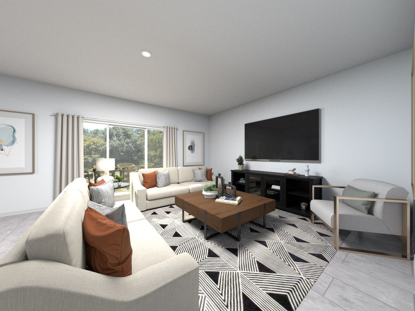 Rendering of Chesapeake Living Space