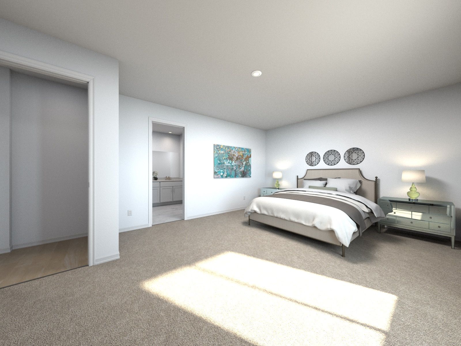 Rendering of the Paloma Primary Bedroom