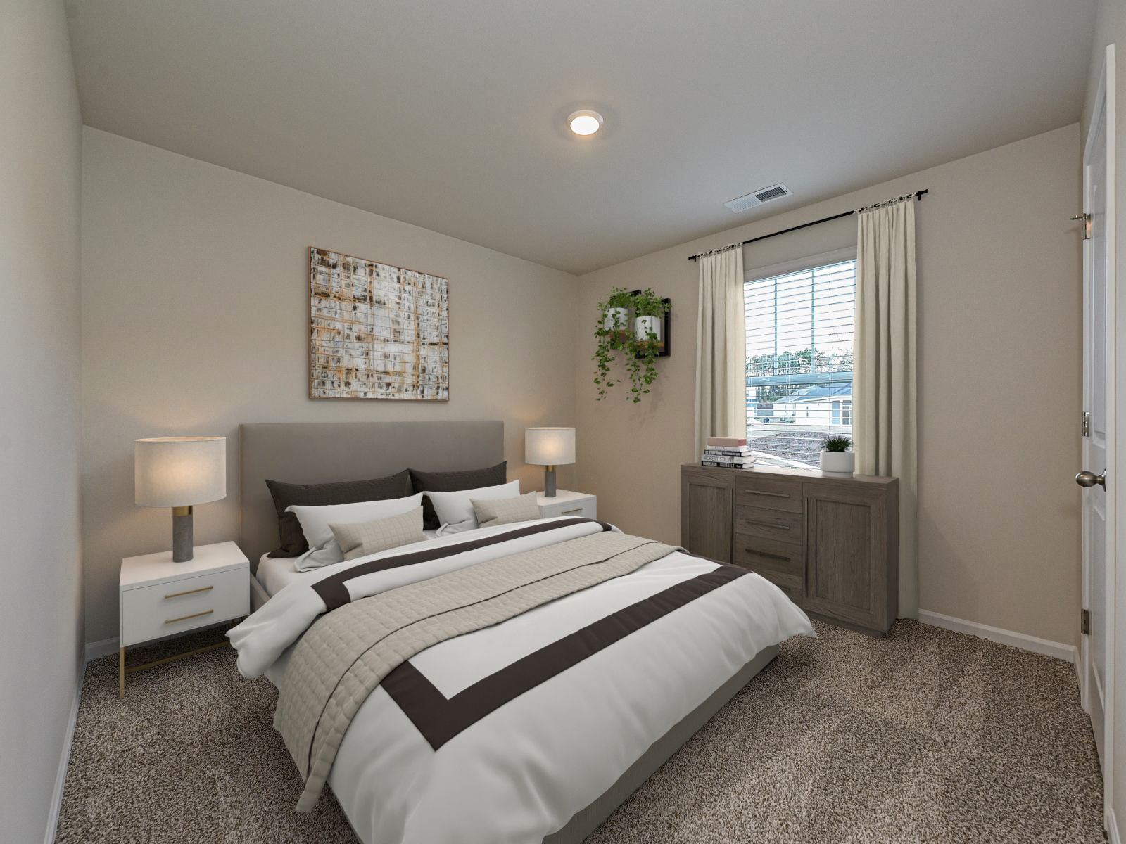 The Brentwood offers three secondary bedrooms.