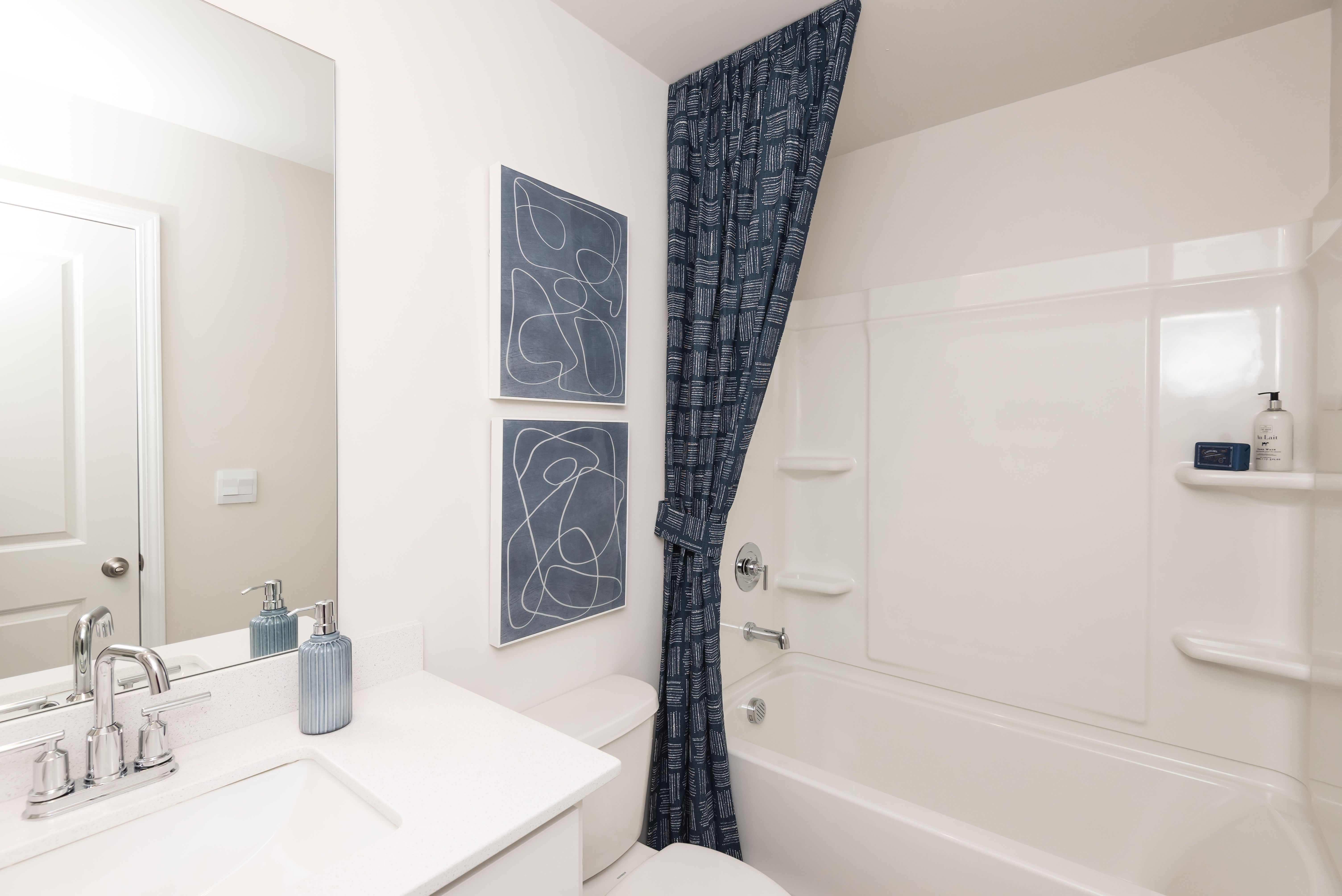 The Taylorsville floorplan with the Lush White interior package modeled at Parkside at Grayson.
