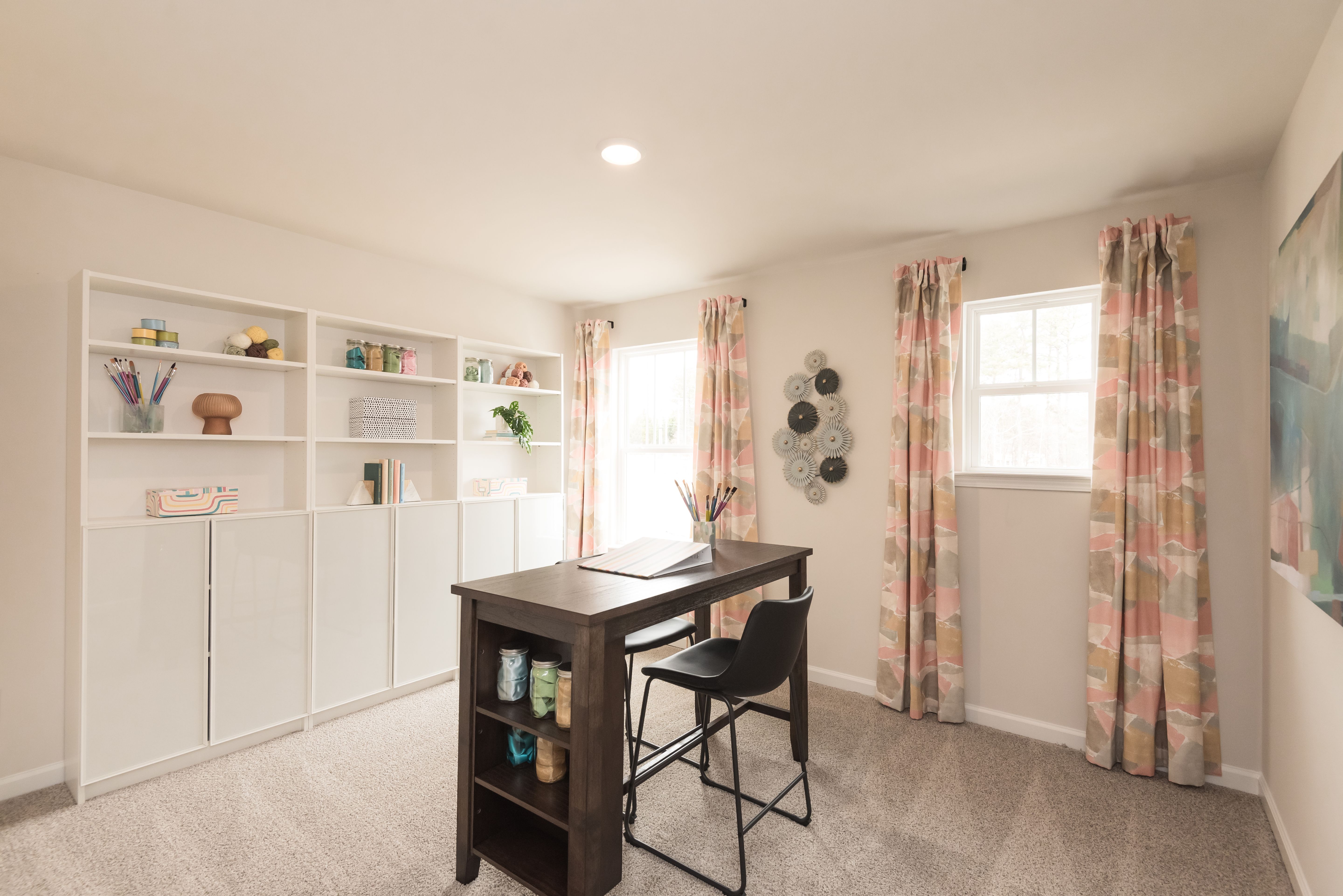 The Taylorsville floorplan with the Lush White interior package modeled at Parkside at Grayson.