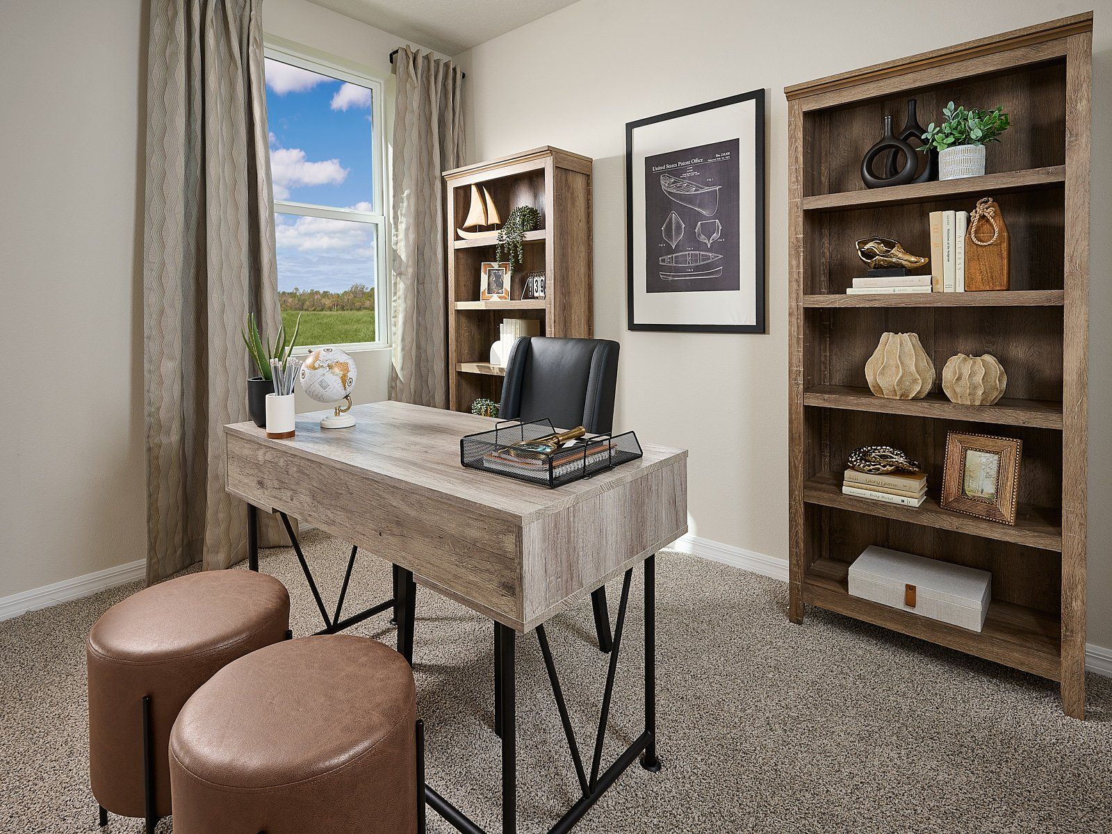 The Office of the Foxglove modeled at Magnolia Bay.