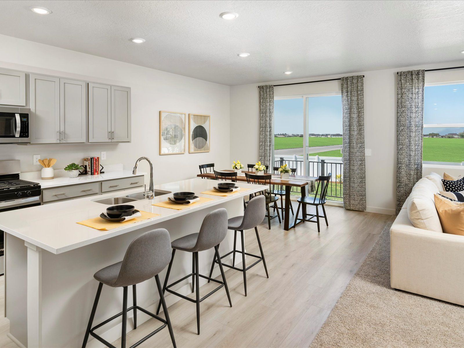 The Residence 6 floorplan interior image taken at a Meritage Homes Community in West Haven, UT.