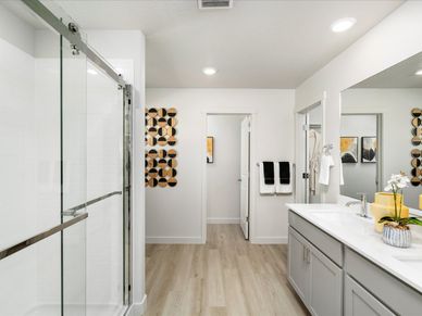 The Residence 6 floorplan interior image taken at a Meritage Homes Community in West Haven, UT.