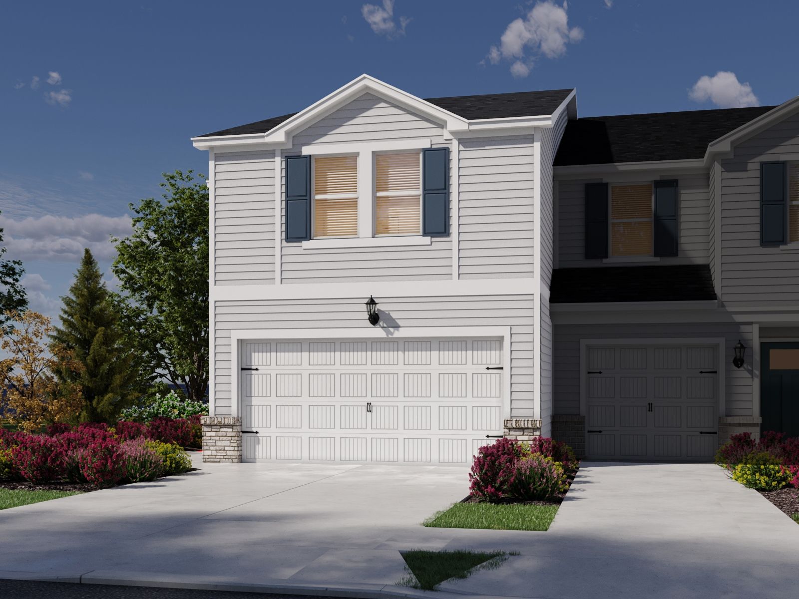 Jade front exterior at a Meritage Homes community in Mebane, NC.