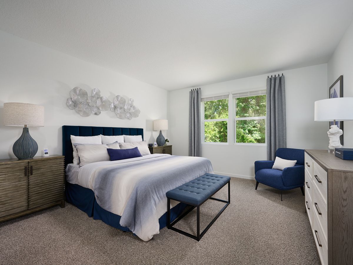 Primary suite of the Orchid modeled at Colbert Landings.
