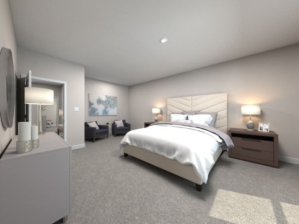 The primary bedroom offers a private retreat.