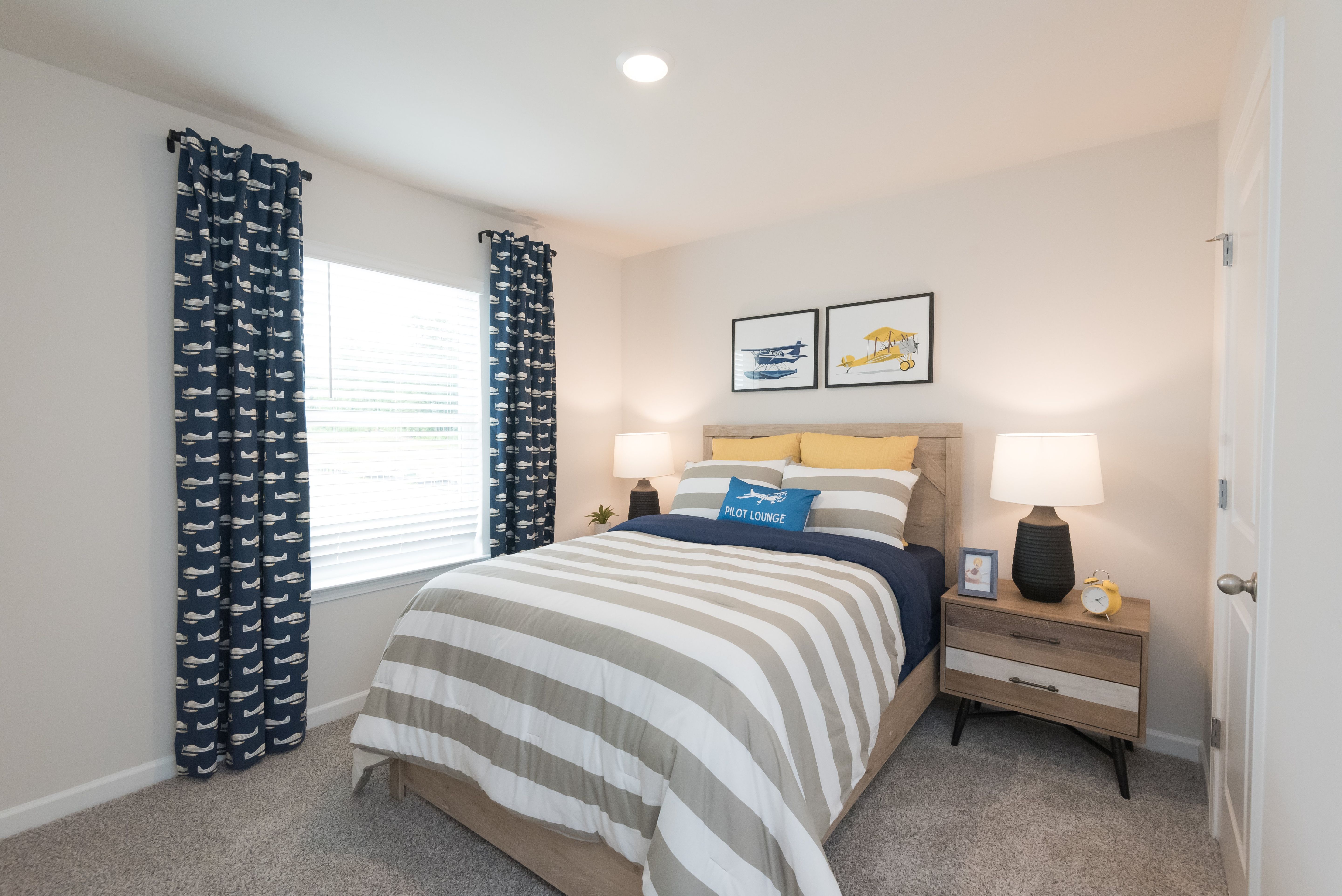 The Dallas floorplan features two secondary bedrooms.