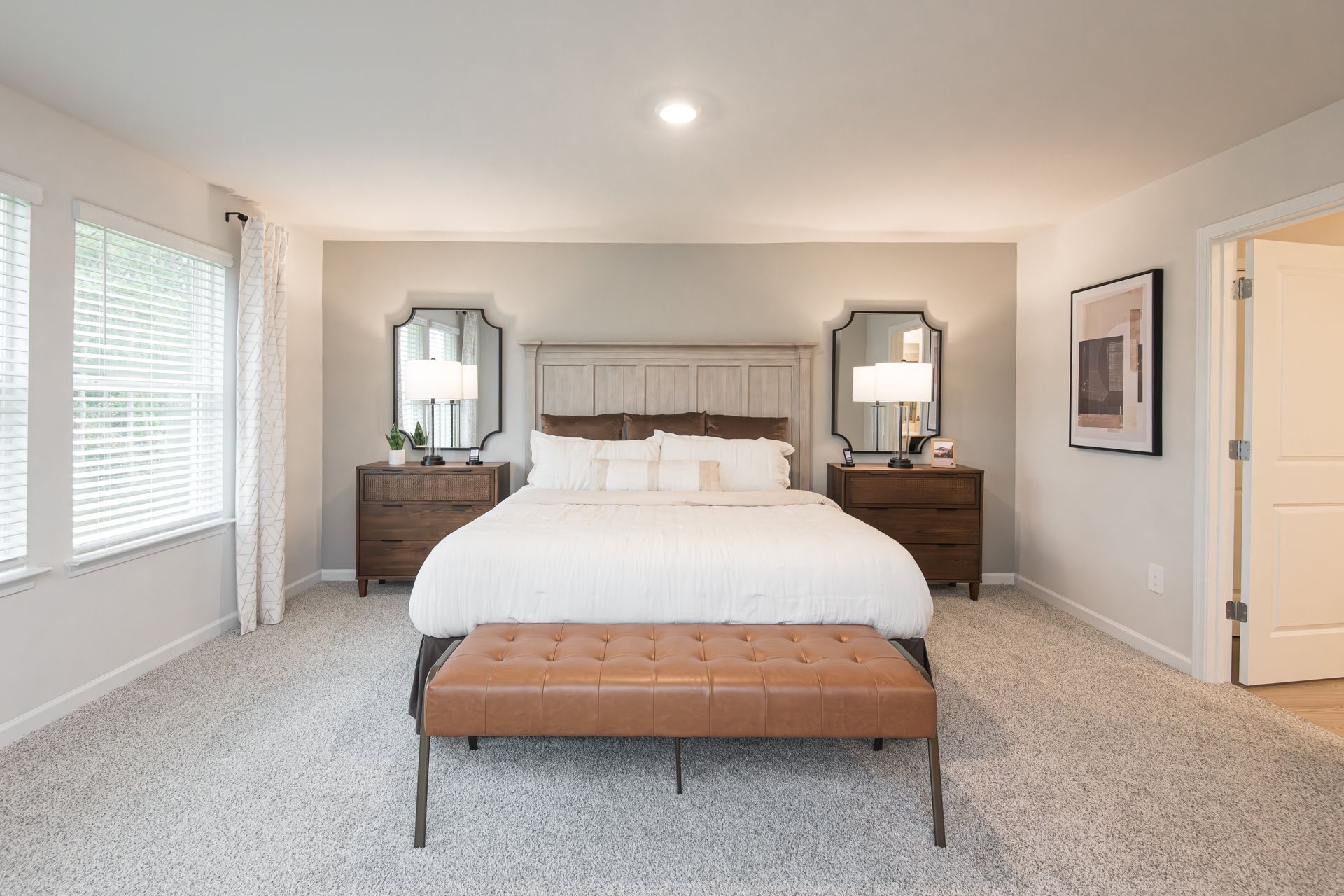 The Dakota floorplan with the Divine Gray interior package modeled at Ivey Township.
