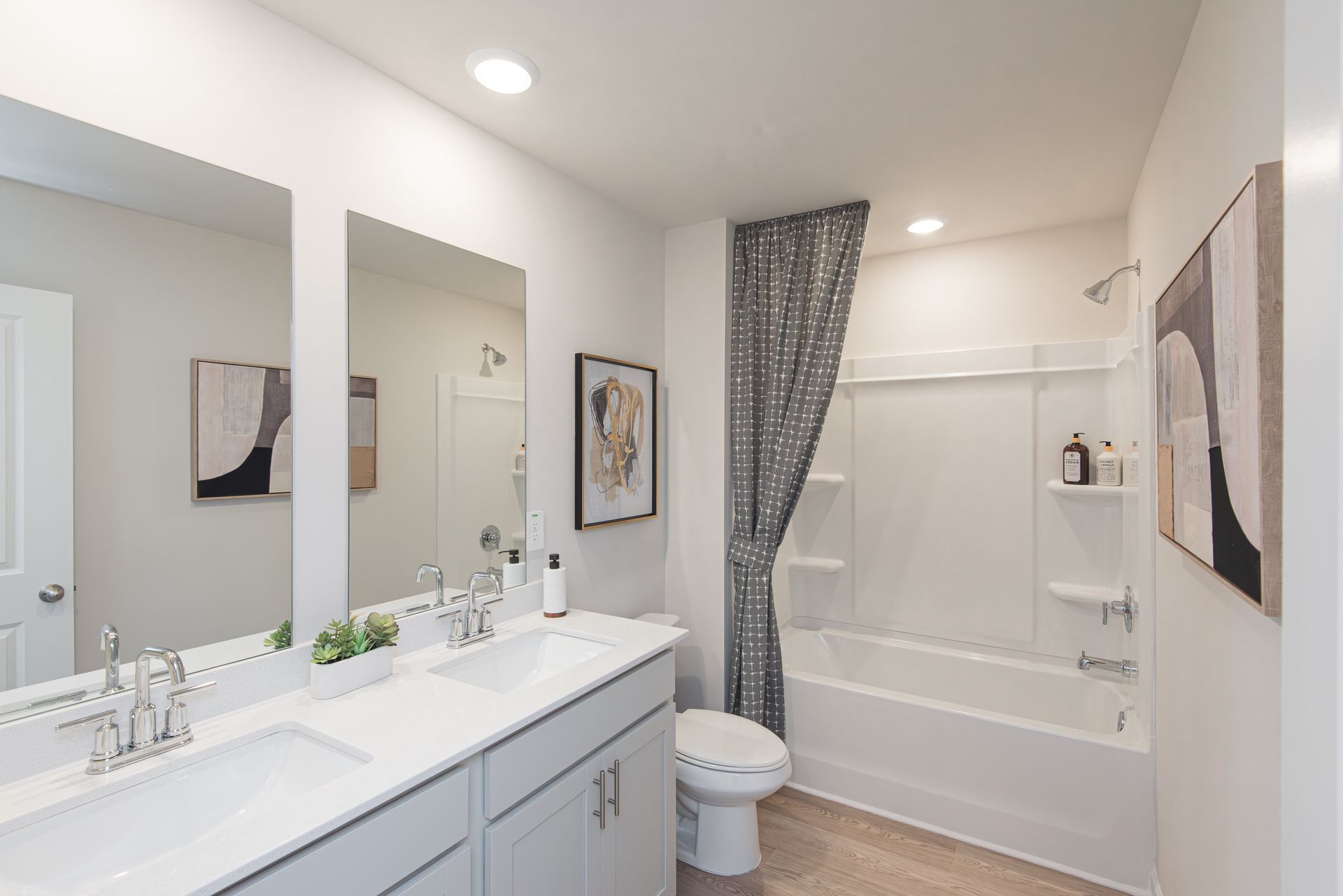 The Dakota floorplan with the Divine Gray interior package modeled at Ivey Township.