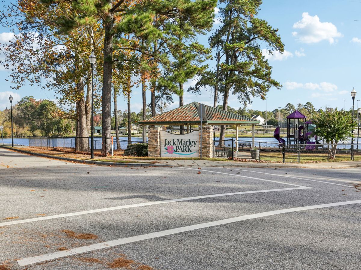 Nearby Jack Marley Park features sports fields and walking trails.