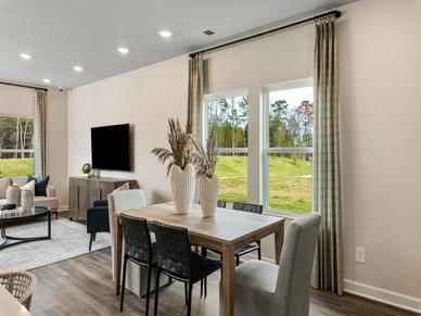Enjoy dinner around the dining table or kitchen island.