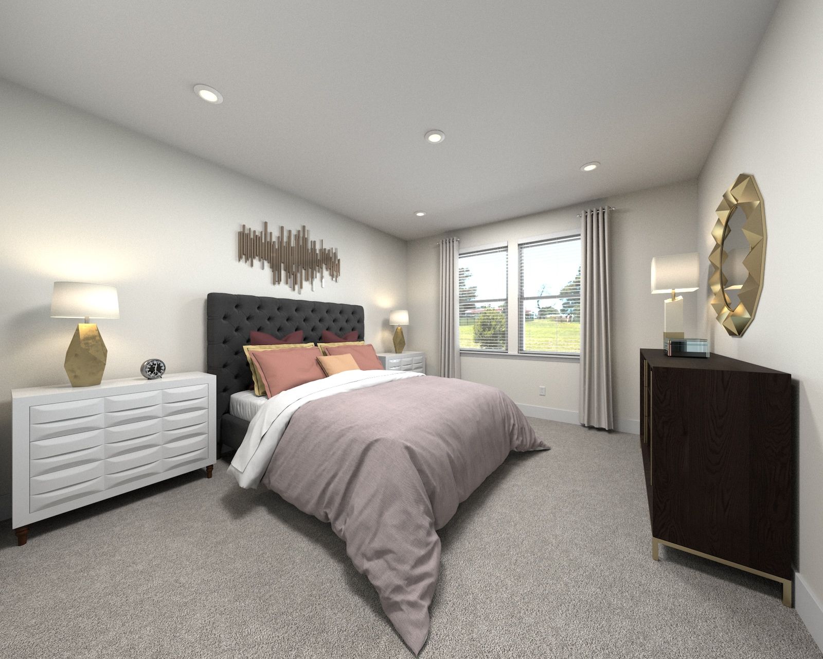 The primary suite offers a private retreat.