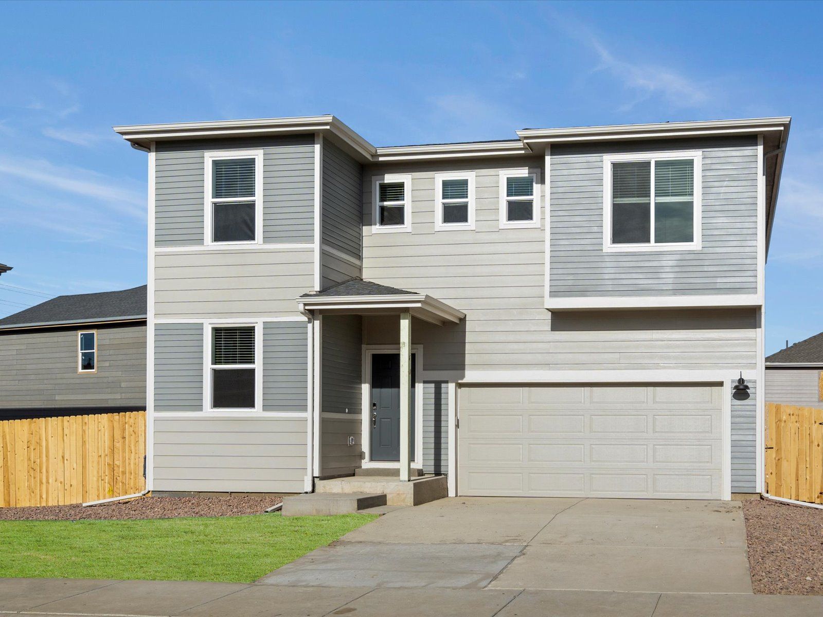 The Twin Peaks floorplan exterior image taken at a Meritage Homes community in Colorado Springs