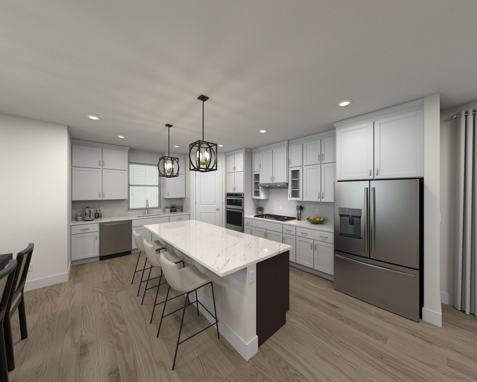 Skip takeout and prep dinner in the well-appointed kitchen.
