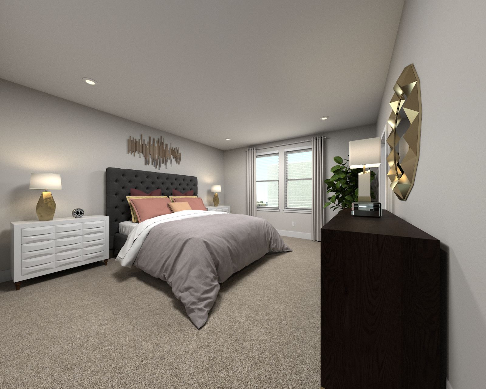 The primary suite offers a private retreat.