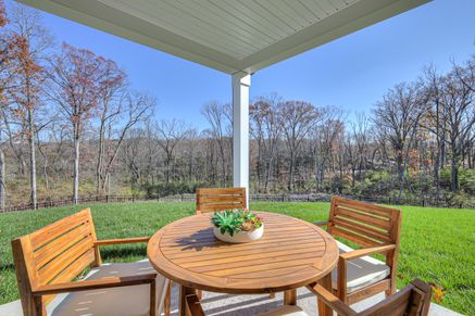 Spend summer nights on the back-covered patio.