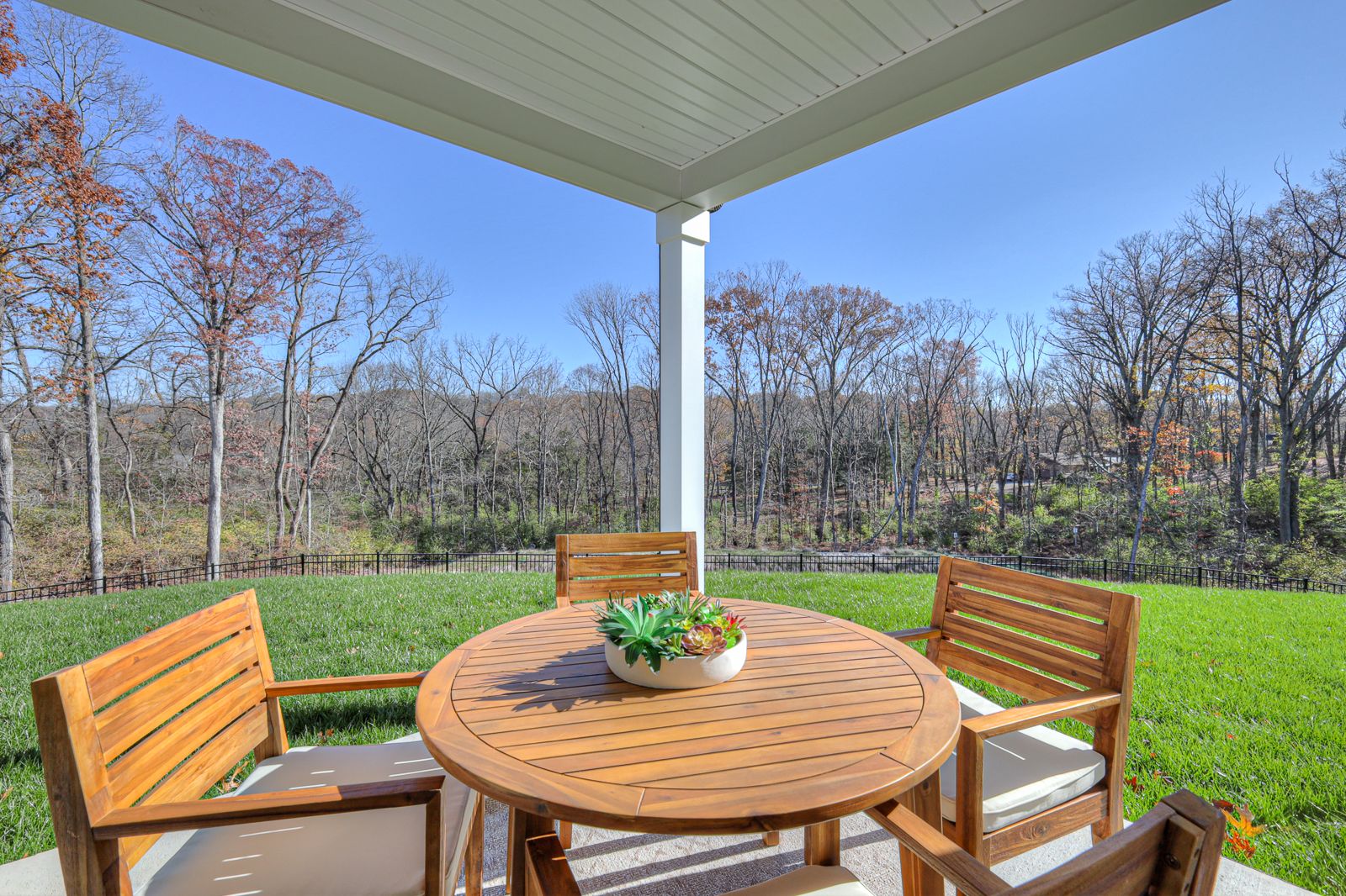 Spend summer nights on the back-covered patio.