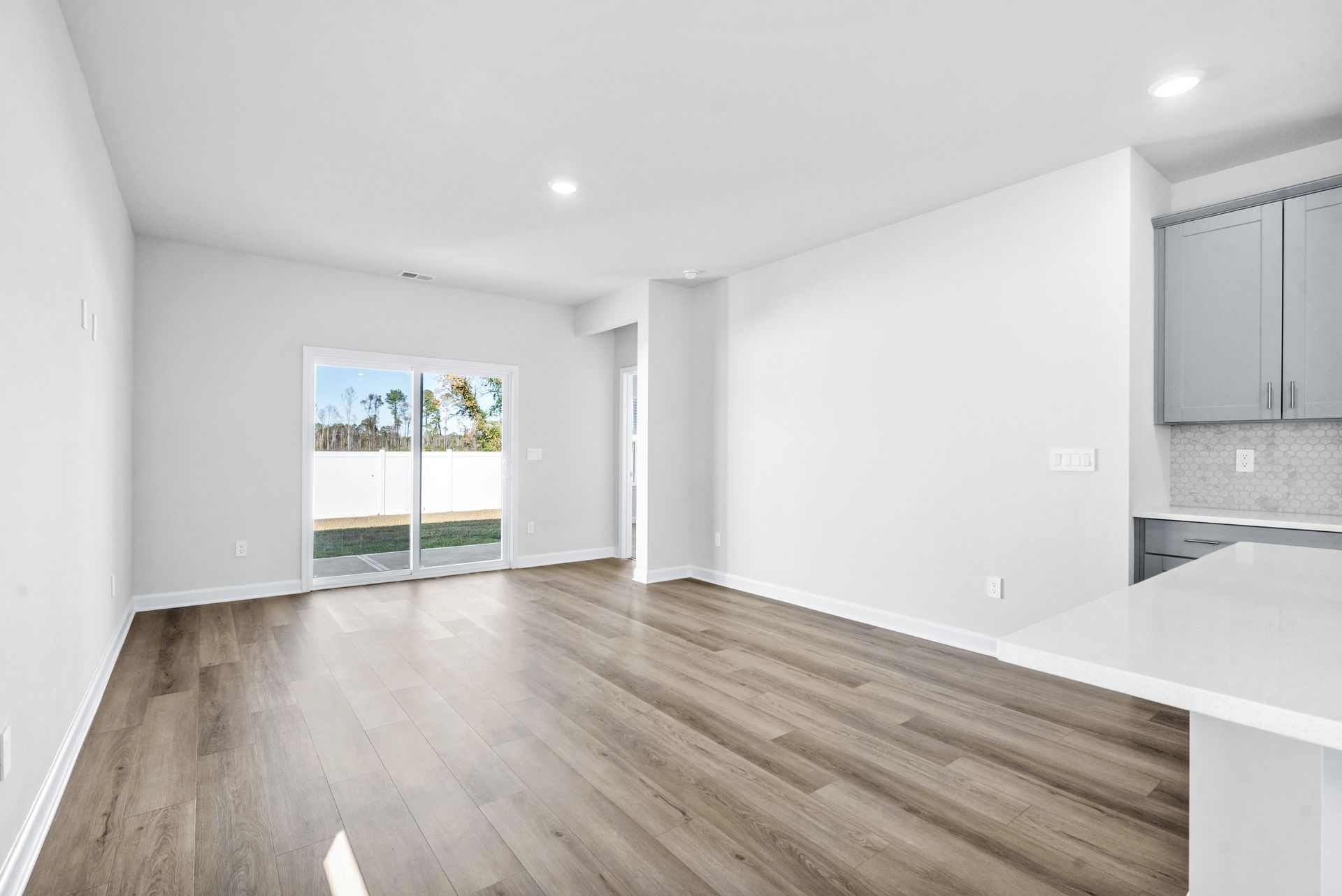 The spacious great room will be great for movie nights.