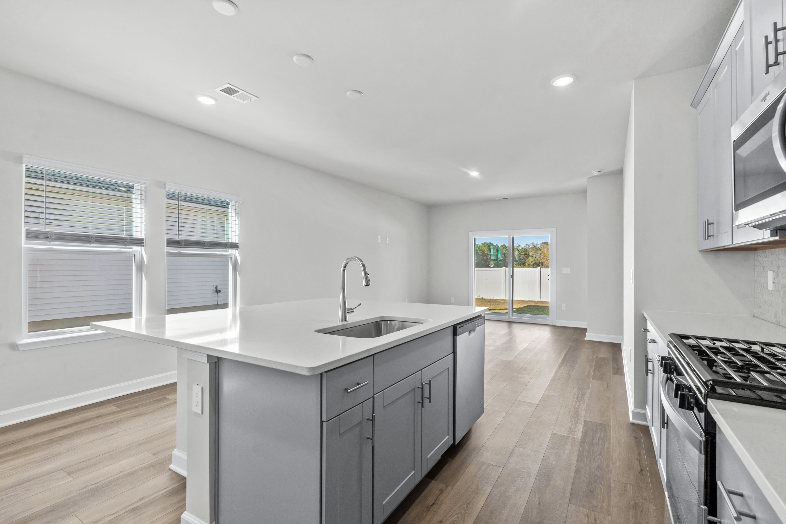 The open-concept floorplan allows for easy entertaining.