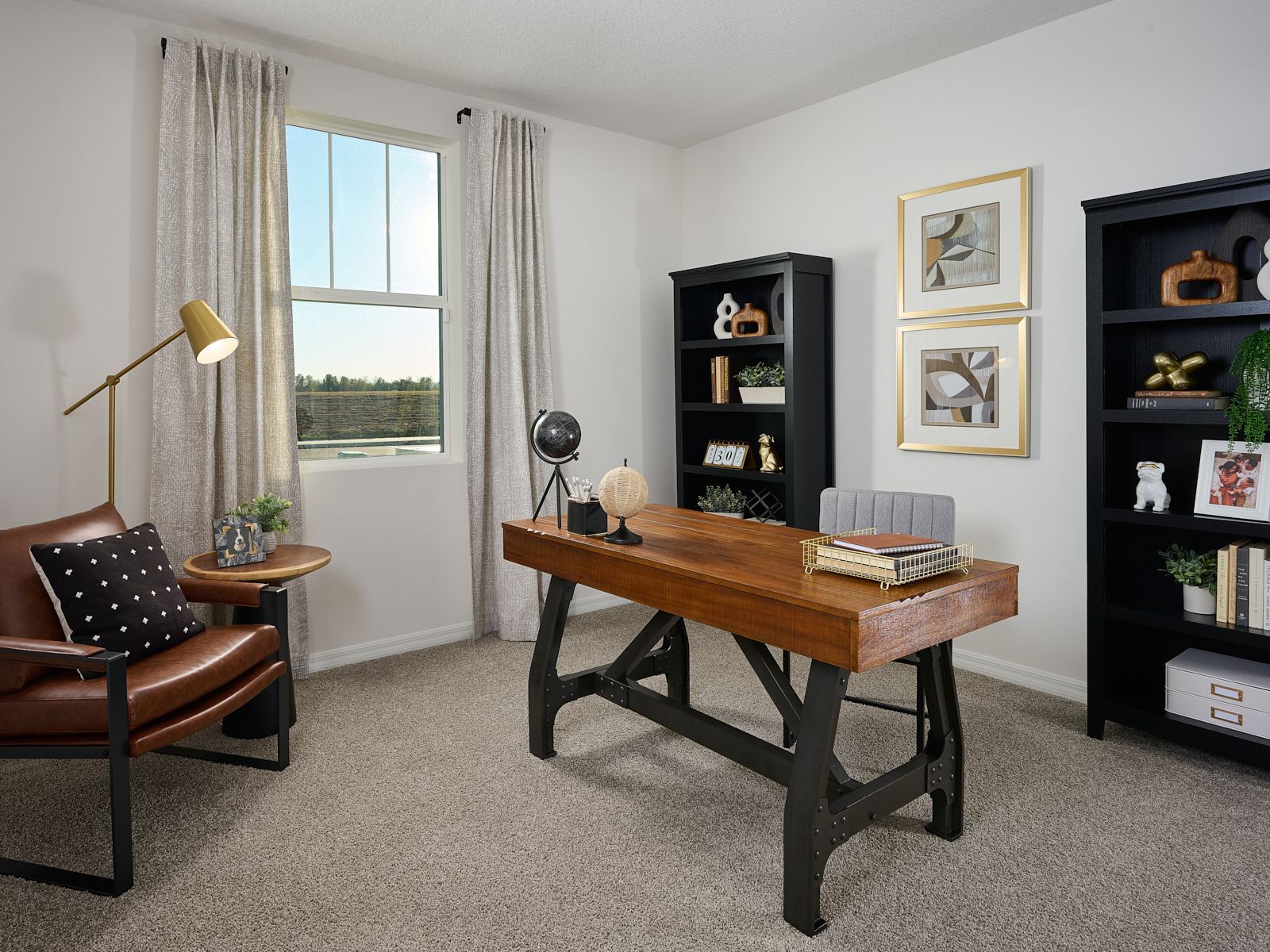 Office in secondary bedroom of the Hibiscus model at Benton Hills.