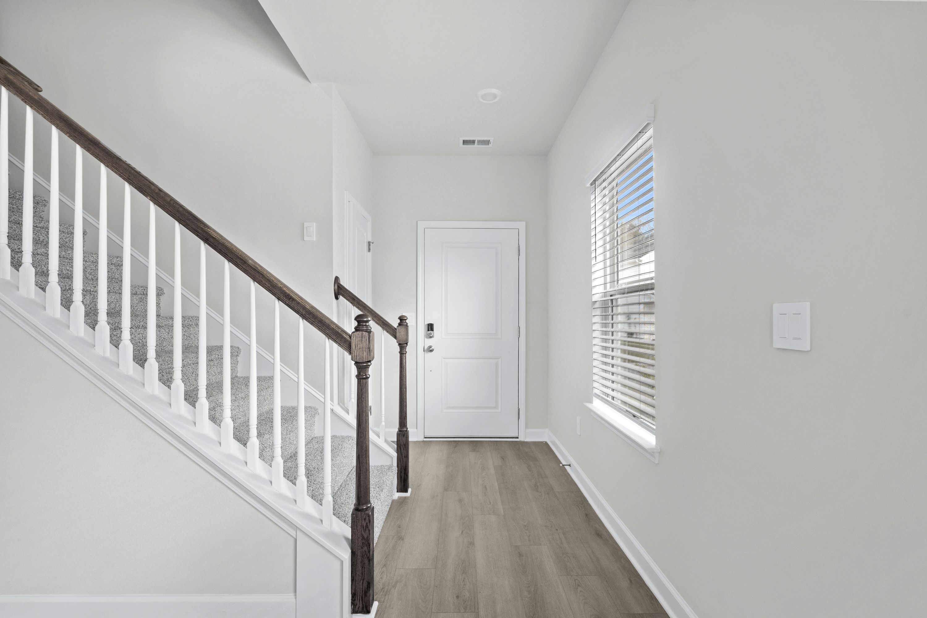 Step inside the Roswell, open-concept living space.