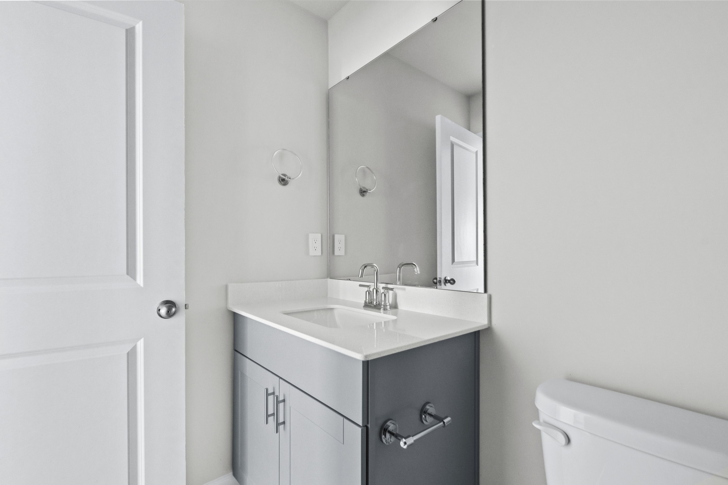 A private bathroom is convenient for family and guests.