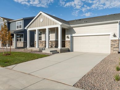 The Cherry Creek floorplan exterior image taken at a Meritage Homes community in Northern, CO.