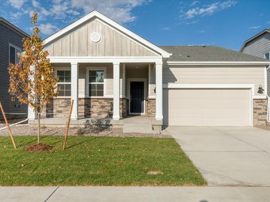 The Cherry Creek floorplan exterior image taken at a Meritage Homes community in Northern, CO.