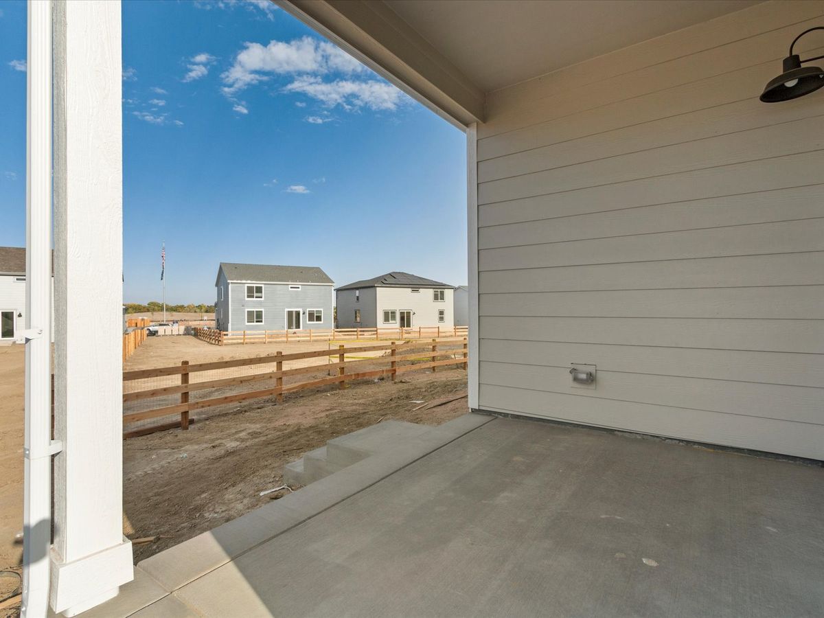 The Cherry Creek floorplan exterior image taken at a Meritage Homes community in Northern, CO.