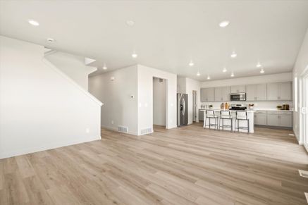 The Solitude floorplan interior image taken at a Meritage Homes Community in Tooele, UT.