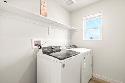 The Solitude floorplan interior image taken at a Meritage Homes Community in Tooele, UT.