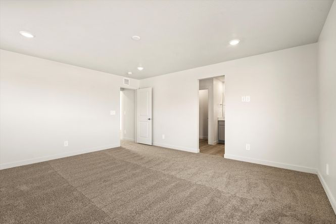 The Solitude floorplan interior image taken at a Meritage Homes Community in Tooele, UT.