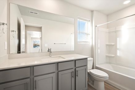The Solitude floorplan interior image taken at a Meritage Homes Community in Tooele, UT.