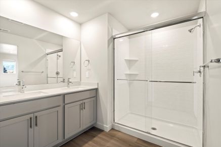 The Solitude floorplan interior image taken at a Meritage Homes Community in Tooele, UT.
