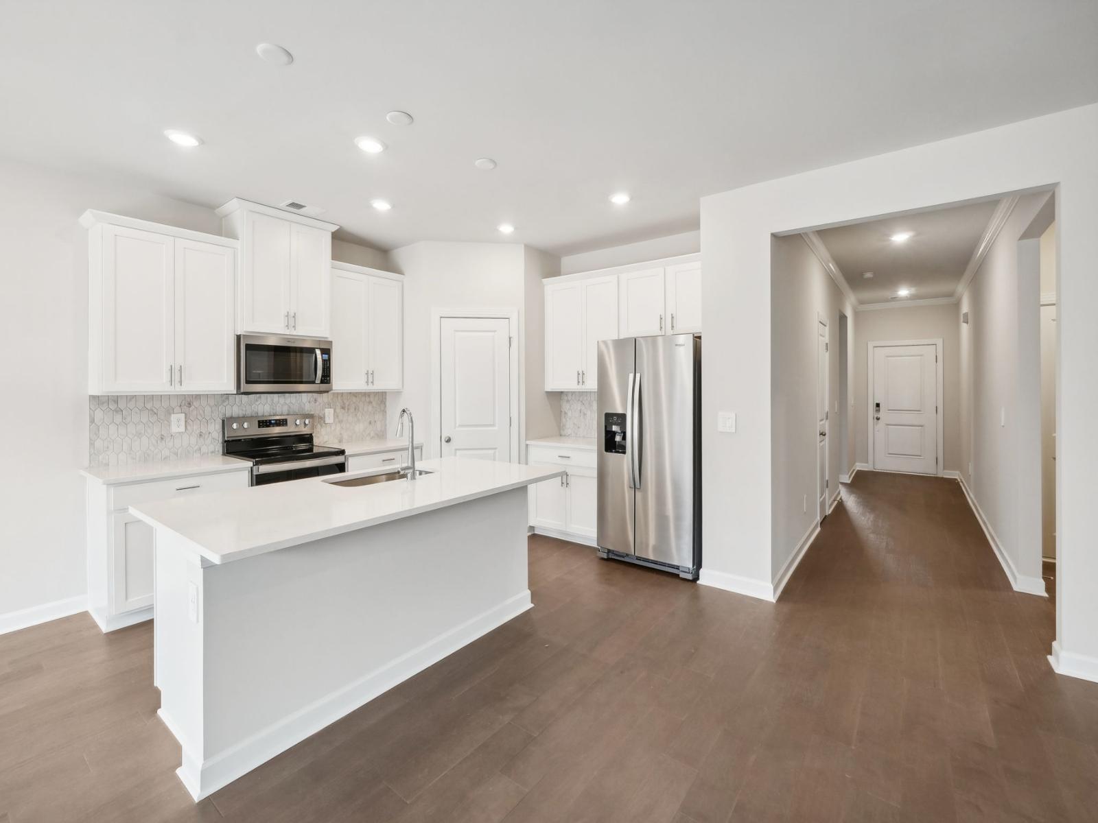 The Buchanan's open-concept floorplan makes hosting much easier.