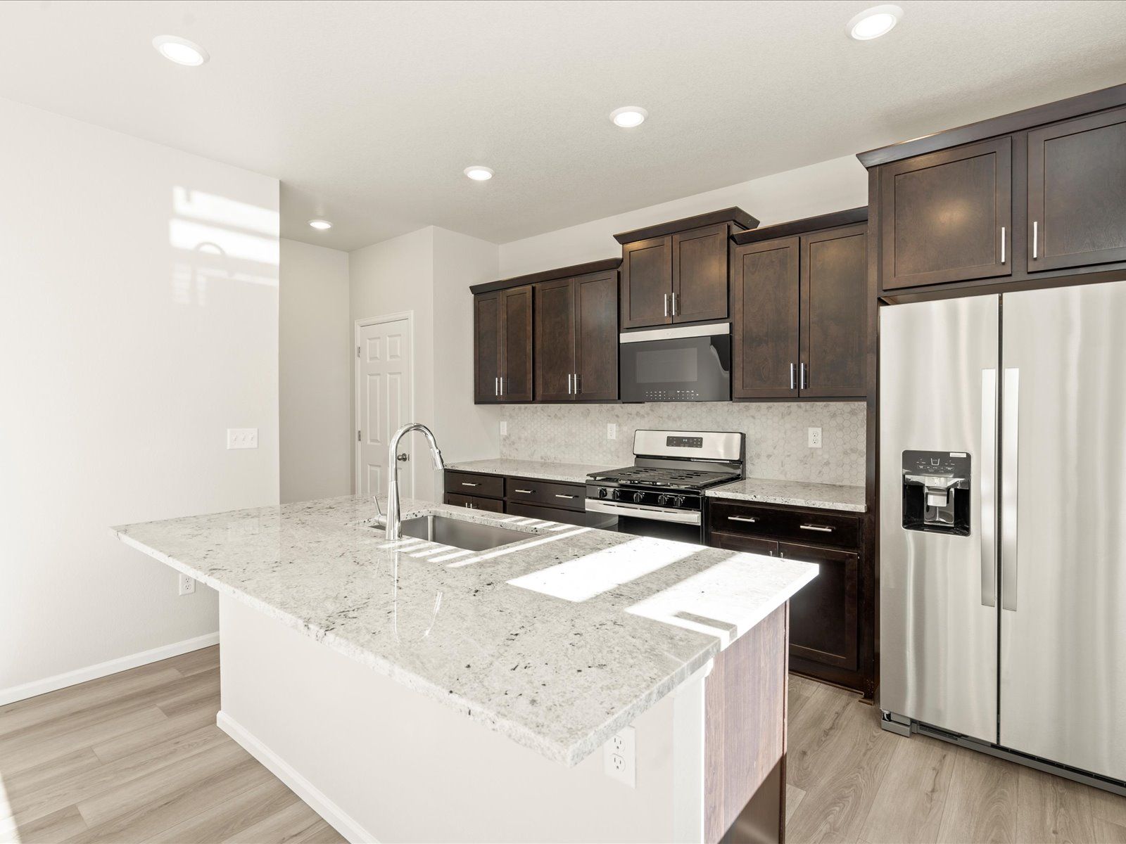 The Flatiron floorplan exterior image taken at a Meritage Homes community in Colorado Springs, CO