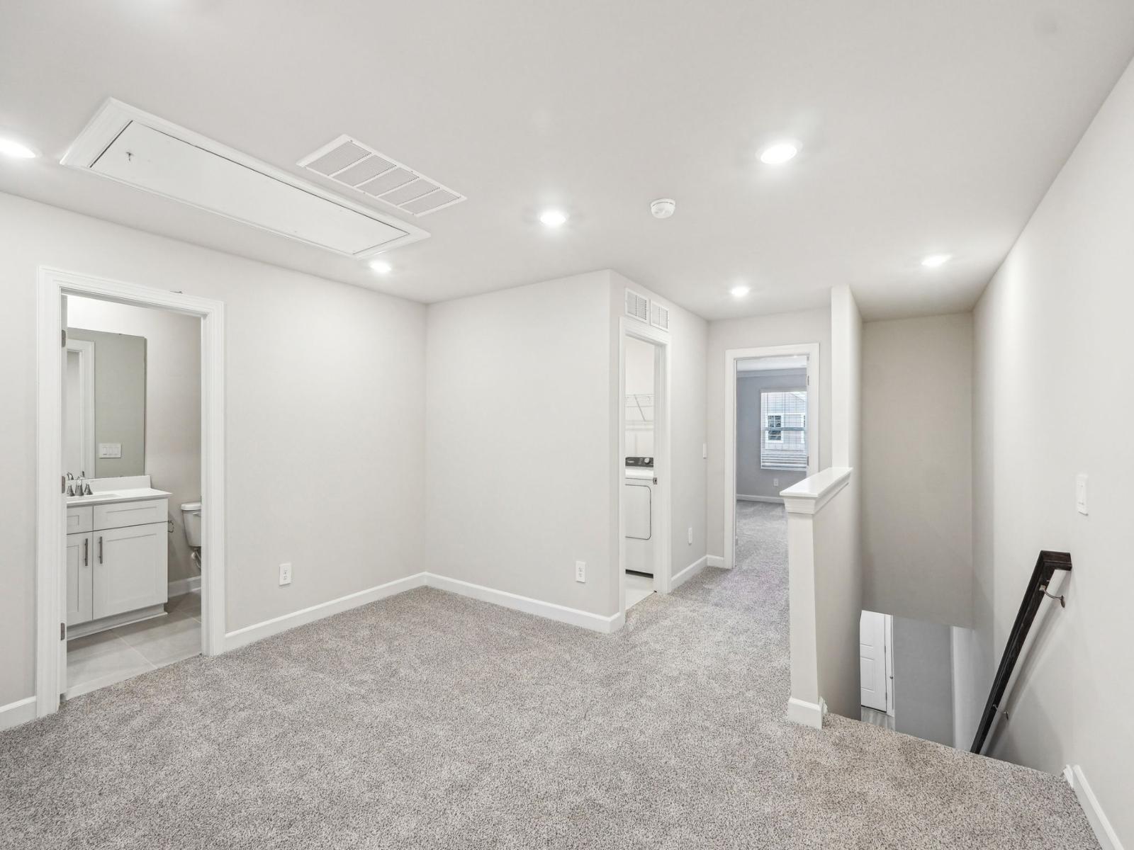 Transform the upstairs loft into an entertaining spot for guests.