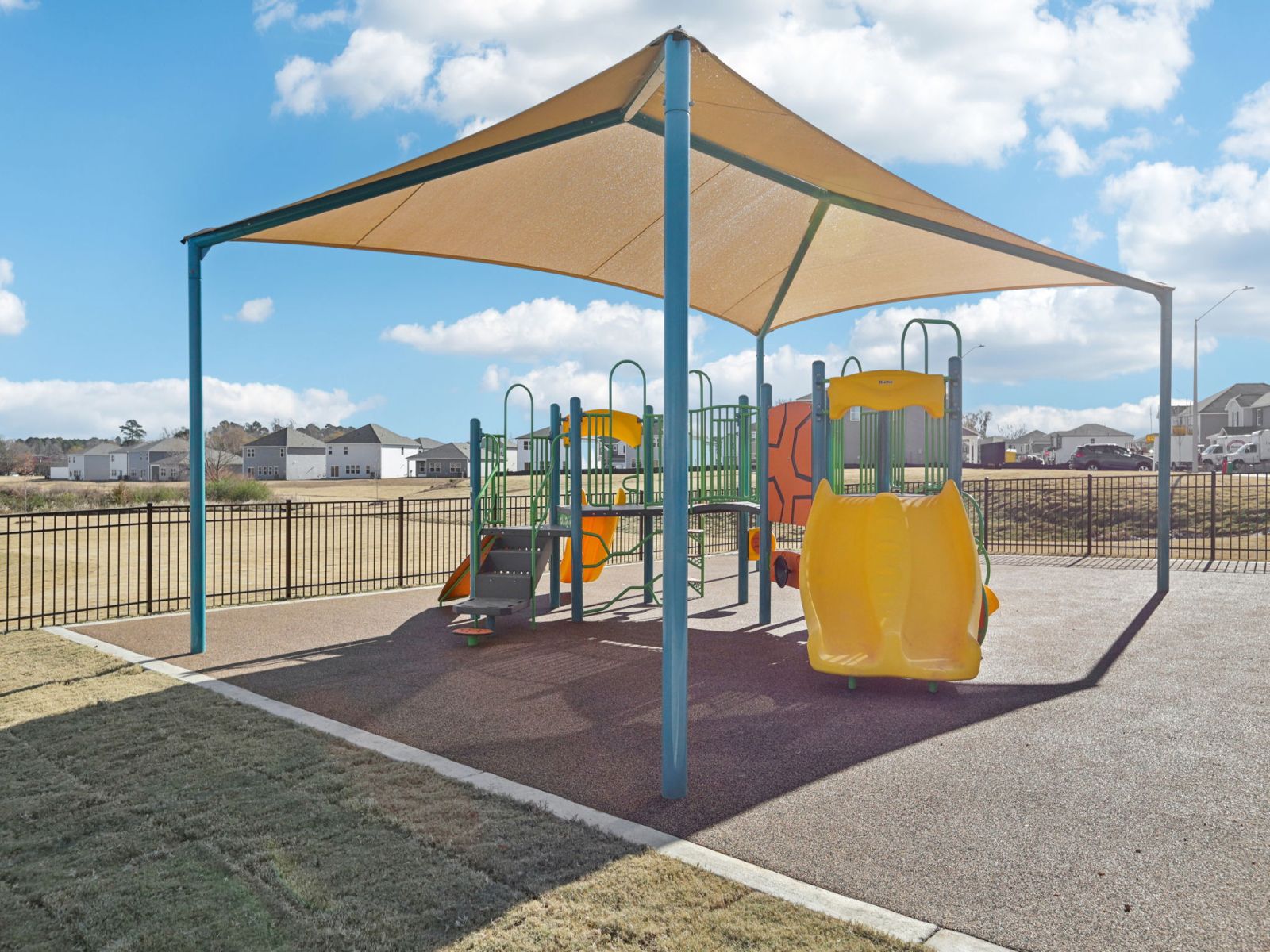 Homeowners can enjoy the onsite playground.