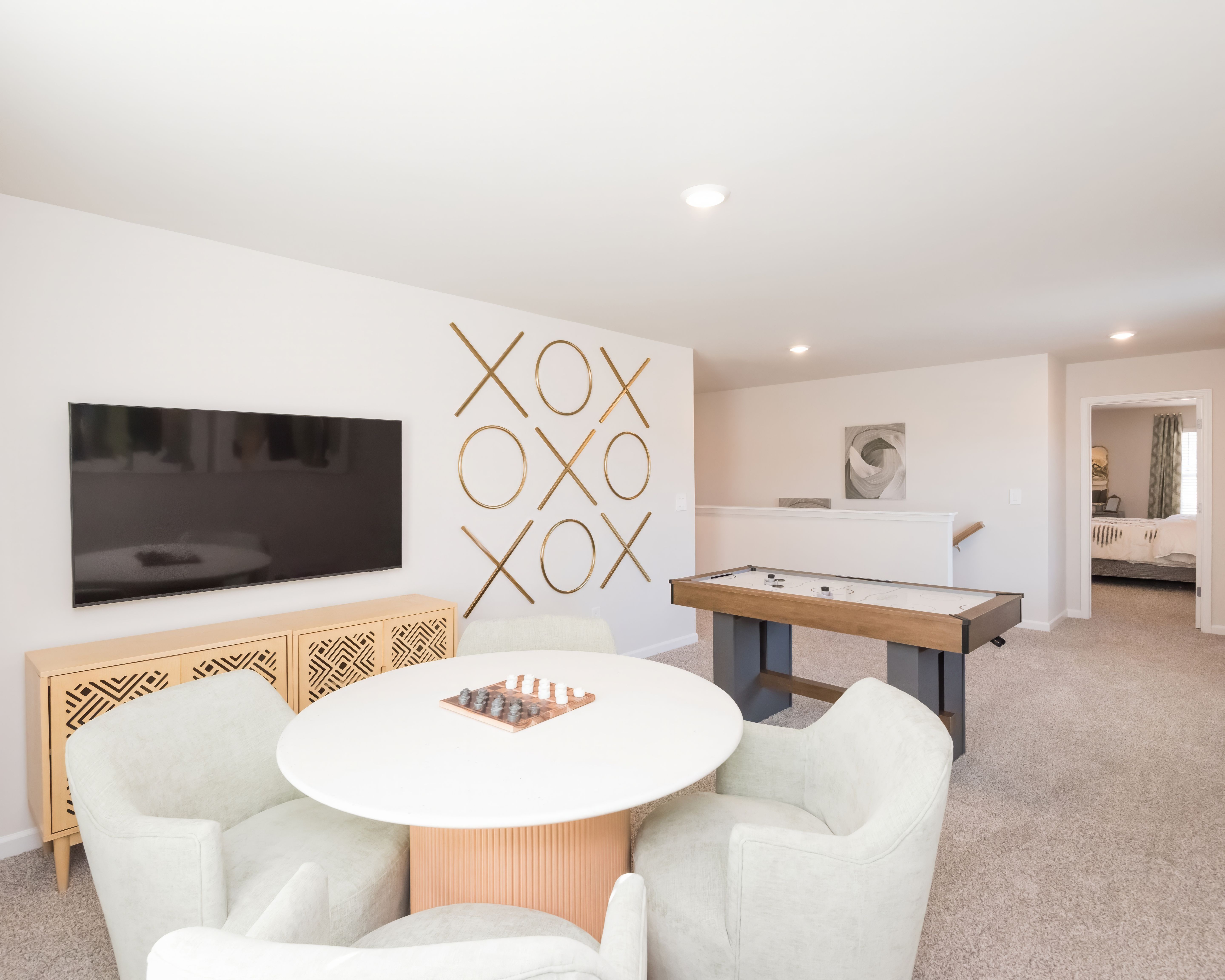 Need a board game room? TV room? Homework room? This versatile loft is perfect.