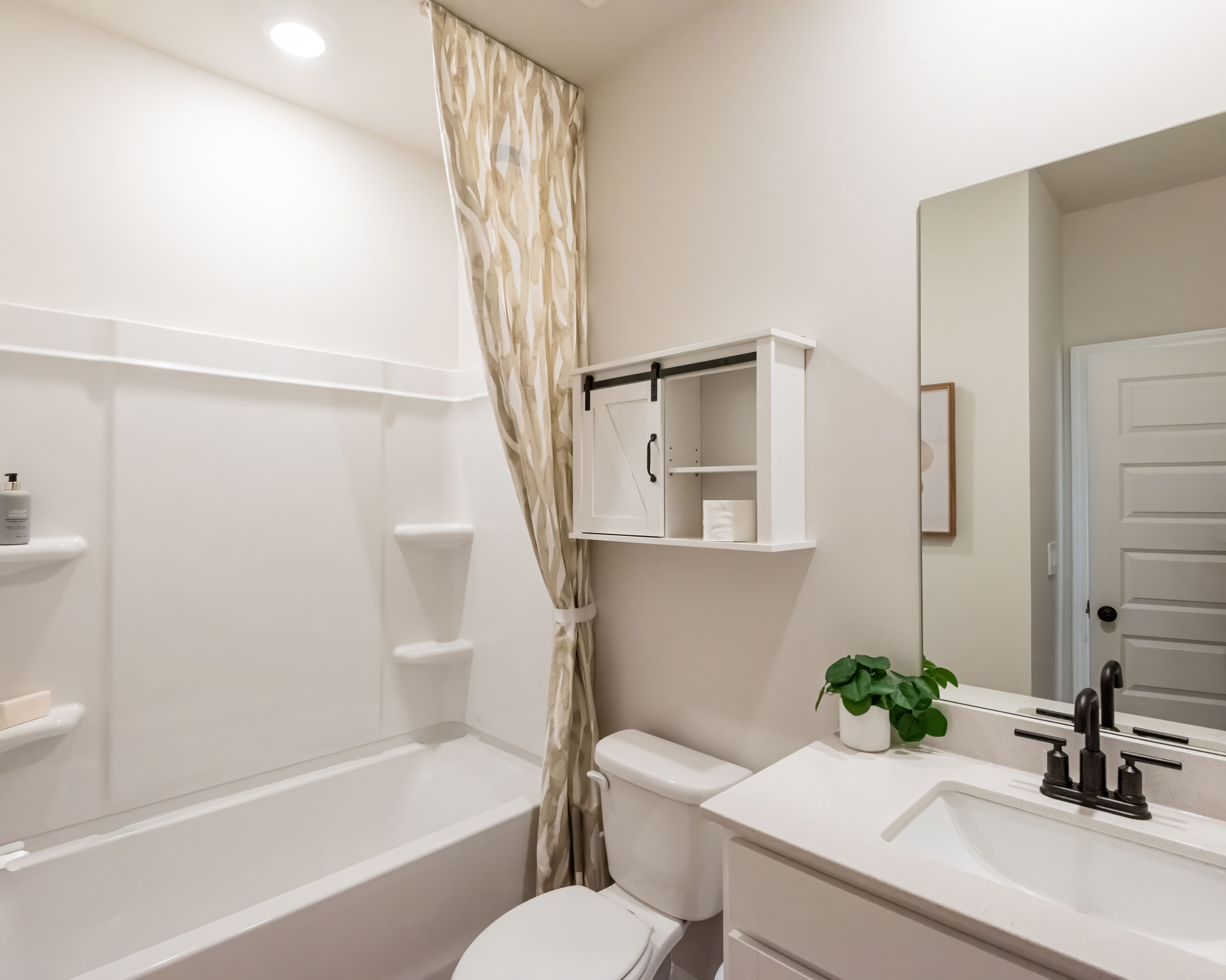 The Chatham floorplan features three secondary bathrooms.