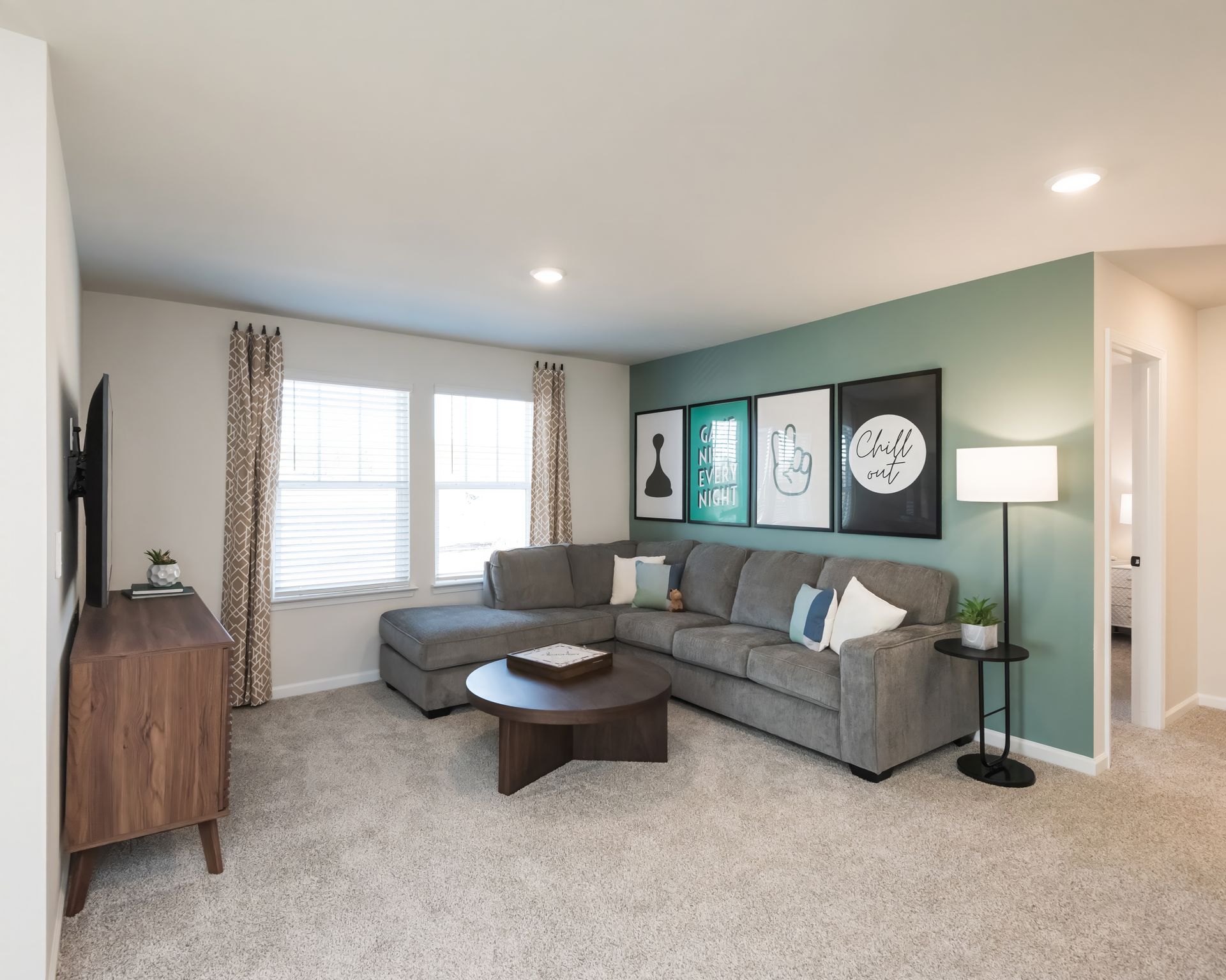 The Chatham floorplan with the Divine Harbor interior package.